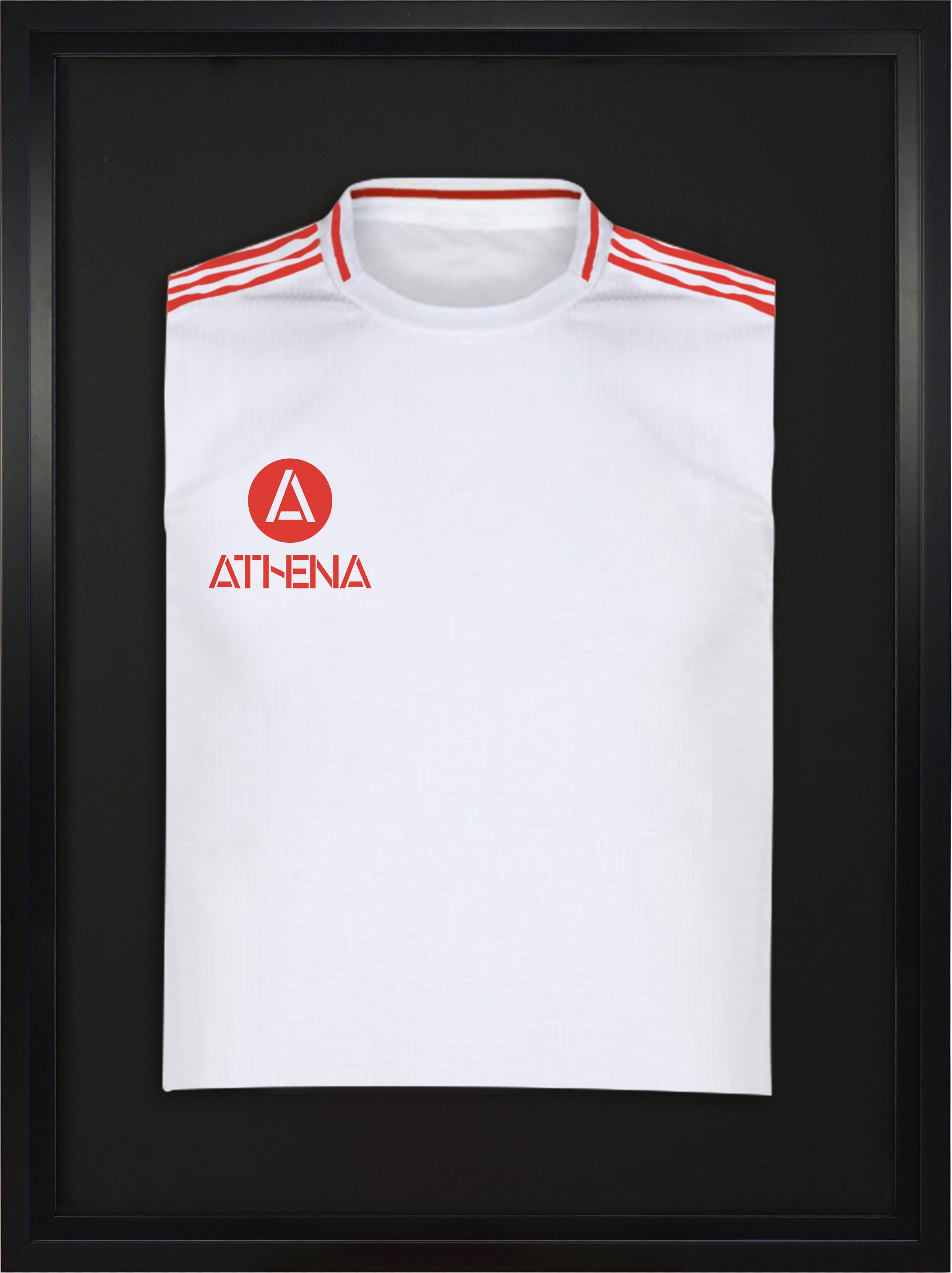 Athena Premium Wood DIY Sports Shirt Display Standard Black Frame