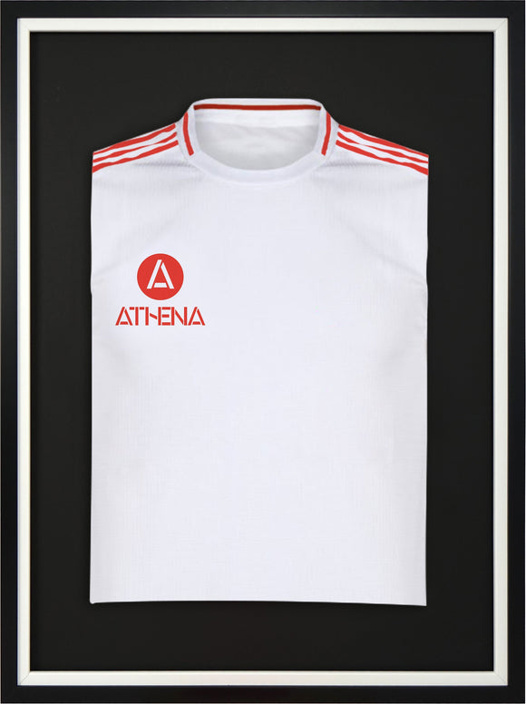 Athena Premium Wood DIY Sports Shirt Display Standard Black Frame