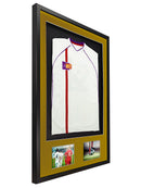 Vivarti DIY 3D Mounted + Double Aperture Sports Shirt Display Black Frame with Colour Mounts-36