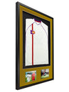 Vivarti DIY 3D Mounted + Double Aperture Sports Shirt Display Black Frame with Colour Mounts