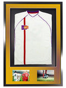Vivarti DIY 3D Mounted + Double Aperture Sports Shirt Display Black Frame with Colour Mounts-4