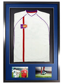 Vivarti DIY 3D Mounted + Double Aperture Sports Shirt Display Black Frame with Colour Mounts-3
