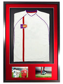 Vivarti DIY 3D Mounted + Double Aperture Sports Shirt Display Black Frame with Colour Mounts-1
