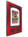 Vivarti DIY 3D Mounted + Double Aperture Sports Shirt Display Black Frame with Colour Mounts