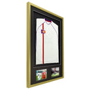 Vivarti DIY 3D Mounted + Double Aperture Sports Shirt Display Gold Frame-13