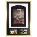 Vivarti DIY 3D Mounted + Double Aperture Sports Shirt Display Gold Frame-38