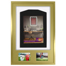 Vivarti DIY 3D Mounted Sports Shirt Display Gold  Frame with Colour Mounts-84