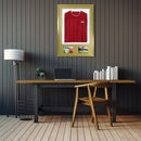 Vivarti DIY 3D Mounted + Double Aperture Sports Shirt Display Gold  Frame with Colour Mounts-67