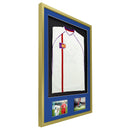 Vivarti DIY 3D Mounted + Double Aperture Sports Shirt Display Gold  Frame with Colour Mounts-44