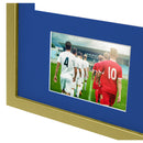 Vivarti DIY 3D Mounted + Double Aperture Sports Shirt Display Gold  Frame with Colour Mounts-117