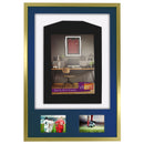 Vivarti DIY 3D Mounted + Double Aperture Sports Shirt Display Gold  Frame with Colour Mounts-93