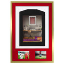 Vivarti DIY 3D Mounted + Double Aperture Sports Shirt Display Gold  Frame with Colour Mounts-95