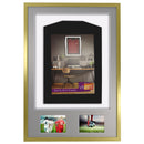 Vivarti DIY 3D Mounted + Double Aperture Sports Shirt Display Gold  Frame with Colour Mounts-89