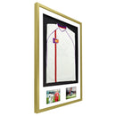 Vivarti DIY 3D Mounted + Double Aperture Sports Shirt Display Gold Frame-15