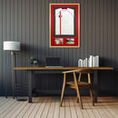 Vivarti DIY 3D Mounted + Double Aperture Sports Shirt Display Oak Frame with Colour Mounts-31