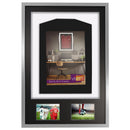 Vivarti DIY 3D Mounted + Double Aperture Sports Shirt Display Silver Frame-46