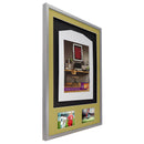 Vivarti DIY 3D Mounted + Double Aperture Sports Shirt Display Silver Frame with Colour Mounts-107