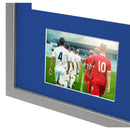 Vivarti DIY 3D Mounted + Double Aperture Sports Shirt Display Silver Frame with Colour Mounts-134