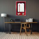 Vivarti DIY 3D Mounted + Double Aperture Sports Shirt Display Silver Frame with Colour Mounts-63