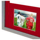 Vivarti DIY 3D Mounted + Double Aperture Sports Shirt Display Silver Frame with Colour Mounts-136