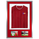 Vivarti DIY 3D Mounted + Double Aperture Sports Shirt Display Silver Frame with Colour Mounts-8