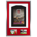 Vivarti DIY 3D Mounted + Double Aperture Sports Shirt Display Silver Frame with Colour Mounts-88