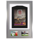 Vivarti DIY 3D Mounted + Double Aperture Sports Shirt Display Silver Frame with Colour Mounts-82