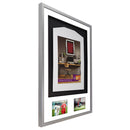 Vivarti DIY 3D Mounted + Double Aperture Sports Shirt Display Silver Frame-59