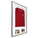Vivarti DIY 3D Mounted + Double Aperture Sports Shirt Display Silver Frame-24