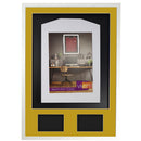 Vivarti DIY 3D Mounted + Double Aperture Sports Shirt Display Gloss White with Colour Mounts-41