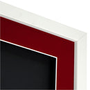 Vivarti DIY 3D Mounted + Double Aperture Sports Shirt Display Gloss White with Colour Mounts-23