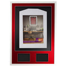 Vivarti DIY 3D Mounted + Double Aperture Sports Shirt Display Gloss White with Colour Mounts-21