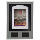 Vivarti DIY 3D Mounted + Double Aperture Sports Shirt Display White  Frame with Colour Mounts-11
