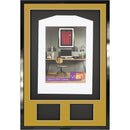 Vivarti DIY 3D Mounted + Double Aperture Sports Shirt Display Gloss Black Frame with Colour Mounts-41