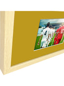 Vivarti DIY 3D Mounted + Double Aperture Sports Shirt Display Oak Frame with Colour Mounts-54