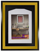 Vivarti DIY 3D Mounted Sports Shirt Display Black Frame with Colour Mounts-41