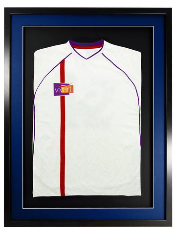 Vivarti DIY 3D Mounted Sports Shirt Display Black Frame with Colour Mounts - 0