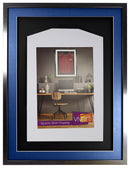 Vivarti DIY 3D Mounted Sports Shirt Display Black Frame with Colour Mounts-16