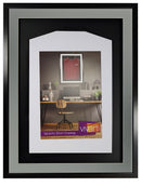 Vivarti DIY 3D Mounted Sports Shirt Display Black Frame with Colour Mounts-11