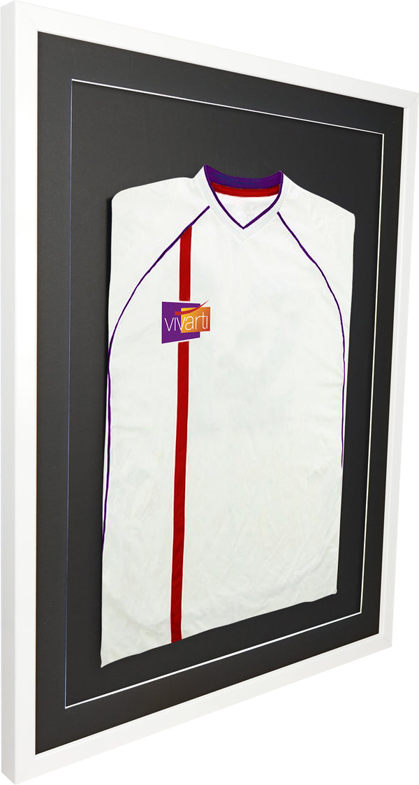 Vivarti DIY Sports Shirt Display 3D Gloss White Frame