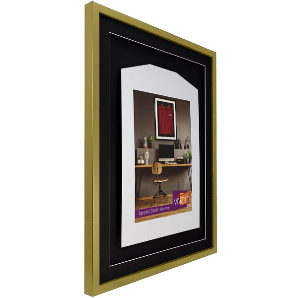 Vivarti DIY 3D Mounted Sports Shirt Display Gold Frame