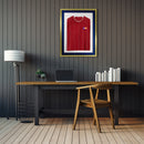 Vivarti DIY 3D Mounted Sports Shirt Display Gold  Frame with Colour Mounts-62