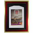 Vivarti DIY 3D Mounted Sports Shirt Display Gold  Frame with Colour Mounts-87