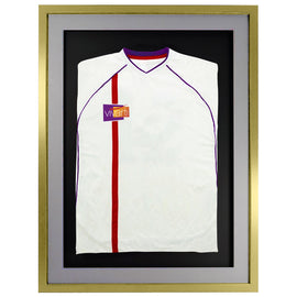 Vivarti DIY 3D Mounted Sports Shirt Display Gold  Frame with Colour Mounts