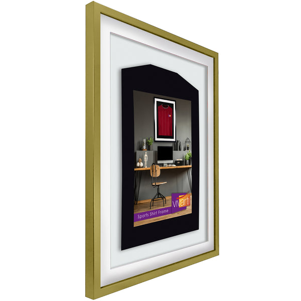 Vivarti DIY 3D Mounted Sports Shirt Display Gold Frame