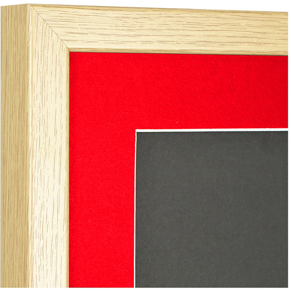 Vivarti DIY 3D Mounted Sports Shirt Display Oak Frame with Colour Mounts