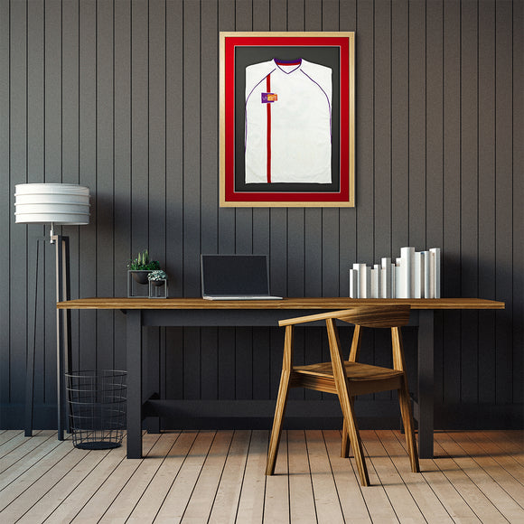 Vivarti DIY 3D Mounted Sports Shirt Display Oak Frame with Colour Mounts