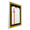 Vivarti DIY 3D Mounted Sports Shirt Display Gloss White Frame with Colour Mounts