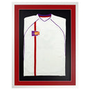 Vivarti DIY 3D Mounted Sports Shirt Display Gloss White Frame with Colour Mounts-2