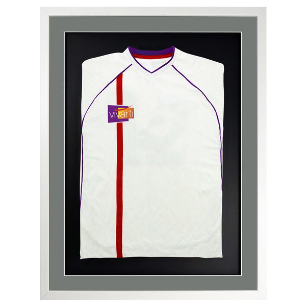 Vivarti DIY 3D Mounted Sports Shirt Display White  Frame with Colour Mounts